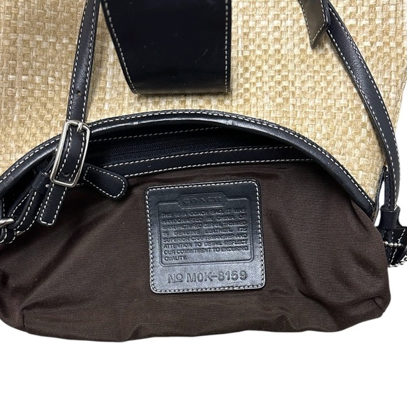 Coach Coach Straw Leather Handbag #8159 - Picture 6 of 16